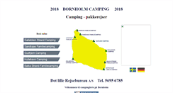 Desktop Screenshot of bornholmcamping.dk